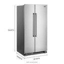 Maytag® 36-Inch Wide Side-by-Side Refrigerator - 25 cu. ft. MSS25N4MKZ