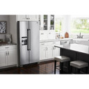 Maytag® 36-Inch Wide Side-by-Side Refrigerator with Exterior Ice and Water Dispenser - 25 Cu. Ft. MSS25C4MGZ