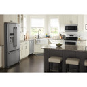 Maytag® 36-Inch Wide Side-by-Side Refrigerator with Exterior Ice and Water Dispenser - 25 Cu. Ft. MSS25C4MGZ