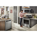 Kitchenaid® 44 dBA Dishwasher with 360° Max Jets™ Third Rack and LED Interior Lighting KDPM804KPS