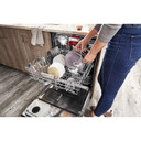 Kitchenaid® 44 dBA Dishwasher with 360° Max Jets™ Third Rack and LED Interior Lighting KDPM804KBS