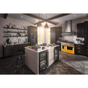 Kitchenaid® 44 dBA Dishwasher with 360° Max Jets™ Third Rack and LED Interior Lighting KDPM804KBS