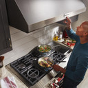 Kitchenaid® 48'' 585 or 1170 CFM Motor Class Commercial-Style Wall-Mount Canopy Range Hood KVWC908KSS