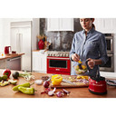 KitchenAid® 36'' Smart Commercial-Style Dual Fuel Range with 6 Burners KFDC506JPA