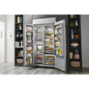 Kitchenaid® 30 Cu. Ft. 48" Built-In Side-by-Side Refrigerator with PrintShield™ Finish KBSN708MPS