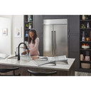 Kitchenaid® 29.4 Cu. Ft. 48" Built-In Side-by-Side Refrigerator with Ice and Water Dispenser KBSD708MPS