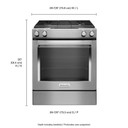 Kitchenaid® 30-Inch 4-Burner Dual Fuel Downdraft Front Control Range KSDG950ESS