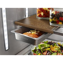 Kitchenaid® 23.8 cu. ft. 36" Counter-Depth French Door Platinum Interior Refrigerator with PrintShield™ Finish KRFC704FPS