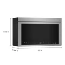 Kitchenaid® Multifunction Over-the-Range Microwave Oven with Flush Built-In Design YKMMF530PPS