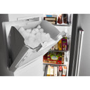 Kitchenaid® 24.8 cu ft. Side-by-Side Refrigerator with Exterior Ice and Water and PrintShield™ Finish KRSF705HBS