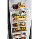 Kitchenaid® 24.8 cu ft. Side-by-Side Refrigerator with Exterior Ice and Water and PrintShield™ Finish KRSF705HBS
