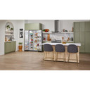Kitchenaid® 24.8 cu ft. Side-by-Side Refrigerator with Exterior Ice and Water and PrintShield™ Finish KRSF705HBS