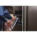 Kitchenaid® 24.8 cu ft. Side-by-Side Refrigerator with Exterior Ice and Water and PrintShield™ Finish KRSF705HBS