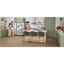Kitchenaid® 24.8 cu ft. Side-by-Side Refrigerator with Exterior Ice and Water and PrintShield™ Finish KRSF705HBS