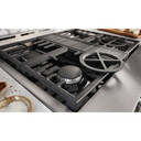 KitchenAid® 30'' Smart Commercial-Style Gas Range with 4 Burners KFGC500JBK