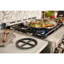 KitchenAid® 30'' Smart Commercial-Style Gas Range with 4 Burners KFGC500JBK