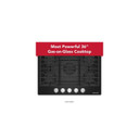 Kitchenaid® 36" Gas-on-Glass Cooktop KCGG536PBL