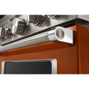 KitchenAid® 30'' Smart Commercial-Style Dual Fuel Range with 4 Burners KFDC500JSC