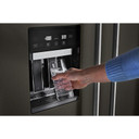 Kitchenaid® 29.4 Cu. Ft. 48" Built-In Side-by-Side Refrigerator with Ice and Water Dispenser KBSD708MBS