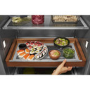 Kitchenaid® 29.4 Cu. Ft. 48" Built-In Side-by-Side Refrigerator with Ice and Water Dispenser KBSD708MBS