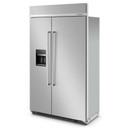 Kitchenaid® 29.4 Cu. Ft. 48" Built-In Side-by-Side Refrigerator with Ice and Water Dispenser KBSD708MSS