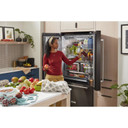 Kitchenaid® 26.8 Cu. Ft. Standard-Depth French Door Refrigerator with Exterior Ice and Water Dispenser KRFF577KBS