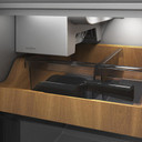 Kitchenaid® 19.4 cu. ft. 36-inch wide Counter-Depth 4-Door Refrigerator with PrintShield™ Finish KRQC506MPS