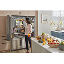 Kitchenaid® 26.8 Cu. Ft. Standard-Depth French Door Refrigerator with Exterior Ice and Water Dispenser KRFF577KPS