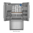 Kitchenaid® 26.8 Cu. Ft. Standard-Depth French Door Refrigerator with Exterior Ice and Water Dispenser KRFF577KPS