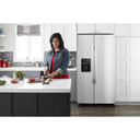 Amana® 33-inch Side-by-Side Refrigerator with Dual Pad External Ice and Water Dispenser ASI2175GRS