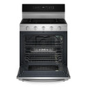 Whirlpool® 30-inch Smart Gas Range with True Convection, Steam/Self Cleaning, Rapid Preheat 5.3 CuFt Capacity WFGS7530RZ