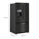 Whirlpool® 36-Inch Wide French Door Bottom Mount Refrigerator - 25 cu. ft. WRFF3436RB