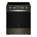Whirlpool® 30-inch Smart Slide in Electric Range with True Convection, No Preheat Air Fry, WipeClean™ Coating, Steam/Self Clean and High Speed Preheat YWSES7530RV