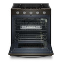 Whirlpool® 30-inch Smart Slide In Gas Range with True Convection, No Preheat Air Fry, Steam/Self Clean and High Speed Preheat WSGS7530RV