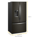 Whirlpool® 36-inch Wide Counter Depth French Door Refrigerator WRFC9636RV