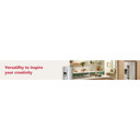 Kitchenaid® 20.8 Cu. Ft. Counter-Depth Side-by-Side Refrigerator with Exterior Ice and Water Dispenser in PrintShield™ Finish KRSC536RPS