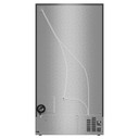 Kitchenaid® 20.8 Cu. Ft. Counter-Depth Side-by-Side Refrigerator with Exterior Ice and Water Dispenser in PrintShield™ Finish KRSC536RPS