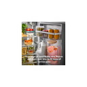 Kitchenaid® 20.8 Cu. Ft. Counter-Depth Side-by-Side Refrigerator with Exterior Ice and Water Dispenser in PrintShield™ Finish KRSC536RPS