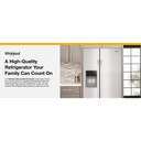 Whirlpool® 36-inch Full Depth Side-by-Side Refrigerator with TruCool™ System WRSF5536RZ