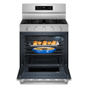 Maytag® 30-Inch Wide Freestanding Gas Range with Grill Mode and No Preheat Air Fry - 5.0 Cu. Ft. MFGS7030SZ