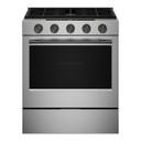 Kitchenaid® 5.0 Cu. Ft. Smart Slide-in Gas Range with Convection Cooking Modes and 2-in-1 Burner KSGS530SPS
