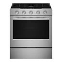 Kitchenaid® 5.0 Cu. Ft. Smart Slide-in Gas Range with Convection Cooking Modes and 2-in-1 Burner KSGS530SPS