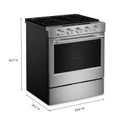 Kitchenaid® 5.0 Cu. Ft. Smart Slide-in Gas Range with Convection Cooking Modes and 2-in-1 Burner KSGS530SPS