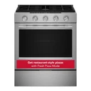 Kitchenaid® 5.0 Cu. Ft. Smart Slide-in Gas Range with Convection Cooking Modes and 2-in-1 Burner KSGS530SPS