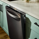Whirlpool® 24-Inch Dishwasher with Total Coverage Wash Action and Auto Open Air Dry in Fingerprint Resistant Black Stainless WDTS8024SV