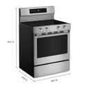 Kitchenaid® 5.3 Cu. Ft. Freestanding Electric Range with Convection Cooking Modes YKFES530SPS