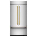 Kitchenaid® 24.2 Cu. Ft. 42"" Built-In French Door Bottom Mount Refrigerator with Platinum Interior KBFN542SPS