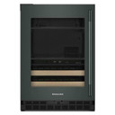 Kitchenaid® 24" Beverage Center with Glass Door and Wood-Front Racks KUBL524SJP