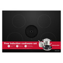 Kitchenaid® 30-inch NextGen Induction Downdraft Cooktop with 4 Cooking Zones KCID930SBL