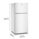 Whirlpool® 29.5-inch Wide Top Freezer Refrigerator with Total Coverage Cooling - 19 Cu. Ft. WRTX5419SW Whirlpool® 29.5-inch Wide Top Freezer Refrigerator with Total Coverage Cooling - 19 Cu. Ft. WRTX5419SW